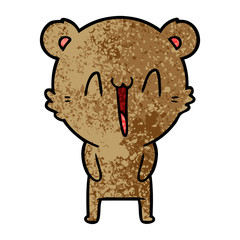 happy bear cartoon