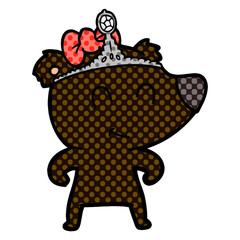 female bear cartoon