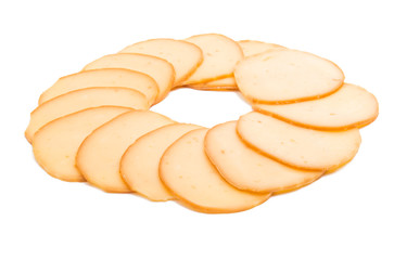cheese smoked isolated