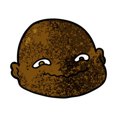 Obraz premium cartoon bald man