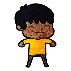 cartoon happy boy