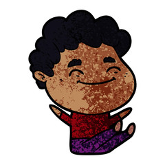 cartoon friendly man
