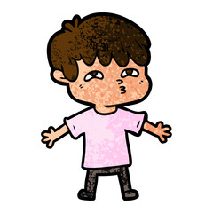 cartoon man confused