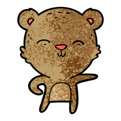 happy cartoon bear