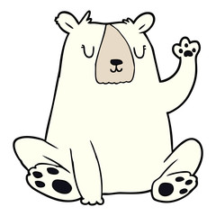 cartoon polar bear