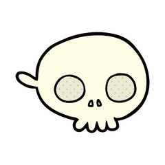 cartoon spooky skull mask