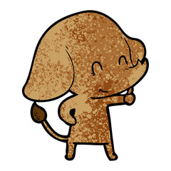 Obraz premium cute cartoon elephant