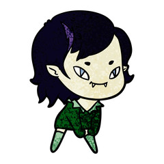 cartoon friendly vampire girl