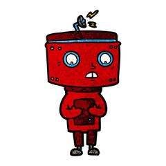 Fototapeta premium cartoon robot
