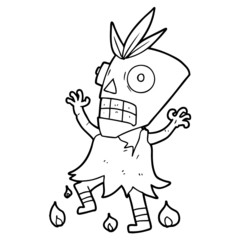 cartoon cannibal shaman