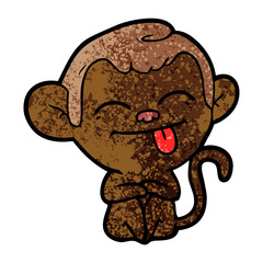 funny cartoon monkey