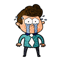 cartoon crying man