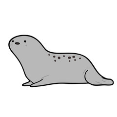 cute cartoon seal