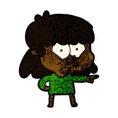 cartoon whistling girl