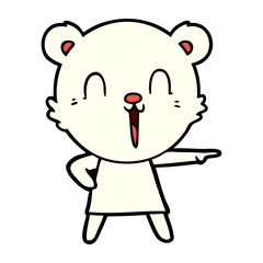 happy polar bear cartoon