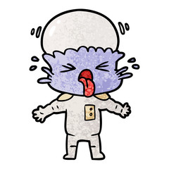 weird cartoon alien