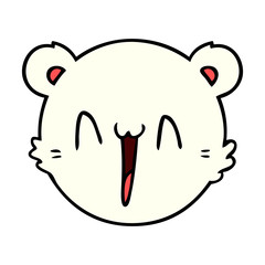 happy polar bear cartoon