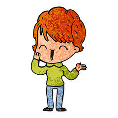 cartoon laughing woman