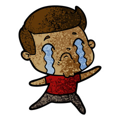 cartoon man crying