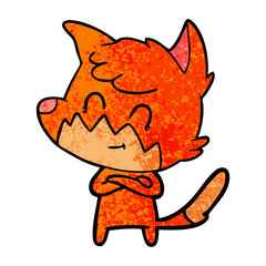 cartoon friendly fox