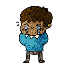 cartoon boy crying