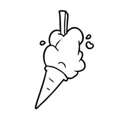 cartoon ice cream