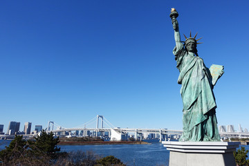Fototapeta premium Statue of Liberty at Odaiba, Japan