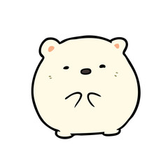 cute cartoon polar bear