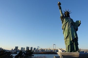 Obraz premium Statue of Liberty at Odaiba, Japan
