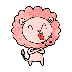 Obraz premium happy cartoon lion