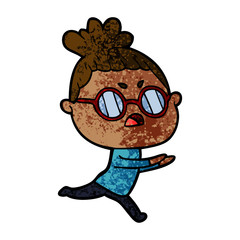 cartoon annoyed woman