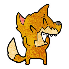 laughing fox cartoon