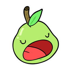 cute cartoon pear