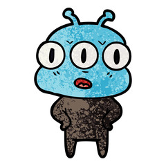 annoyed three eyed alien
