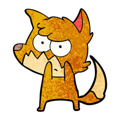 cartoon annoyed fox