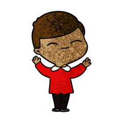 cartoon smiling boy