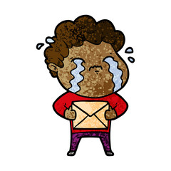 cartoon man crying