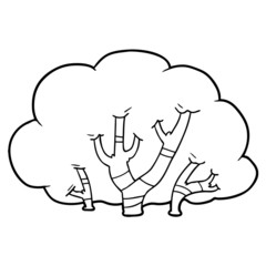 cartoon trees