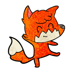 cartoon friendly fox