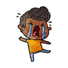 cartoon crying man