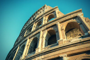 Colosseum in Rome. Italy. Toned.