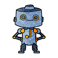 cartoon robot