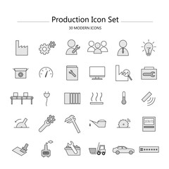 Icon Set Industrie & Produktion