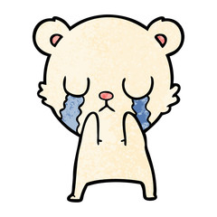 crying polar bear cartoon