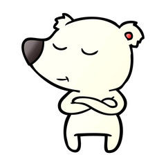 Obraz premium happy polar bear cartoon