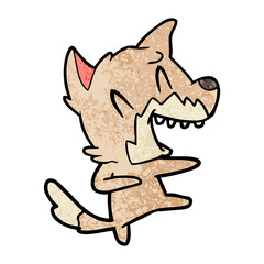Obraz premium laughing fox dancing