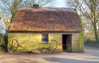Irish traditional cottage house
