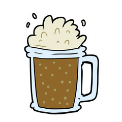 cartoon pint of ale