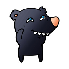 Obraz premium bear cartoon character