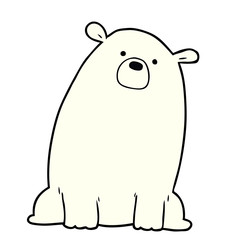cartoon polar bear